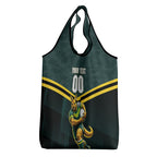 Personalised Kangaroos Rugby Grocery Bag Australia Rugby Mascot Green Gold Sport