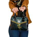 Personalised Kangaroos Rugby Shoulder Handbag Australia Rugby Mascot Green Gold Sport