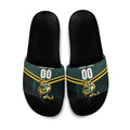 Personalised Kangaroos Rugby Slide Sandals Australia Rugby Mascot Green Gold Sport