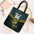 Personalised Kangaroos Rugby Tote Bag Australia Rugby Mascot Green Gold Sport