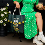 Personalised Kangaroos Rugby Tote Bag Australia Rugby Mascot Green Gold Sport