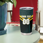 Personalised Kangaroos Rugby Tumbler Cup Australia Rugby Mascot Green Gold Sport