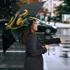 Personalised Kangaroos Rugby Umbrella Australia Rugby Mascot Green Gold Sport