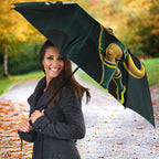Personalised Kangaroos Rugby Umbrella Australia Rugby Mascot Green Gold Sport