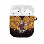 Custom Brisbane Broncos AirPods Case Horse Warrior Polynesia Islander Rugby Mascot