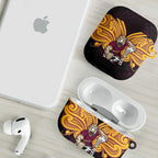 Custom Brisbane Broncos AirPods Case Horse Warrior Polynesia Islander Rugby Mascot