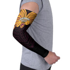 Custom Brisbane Broncos Arm Sleeves Horse Warrior Polynesia Islander Rugby Mascot