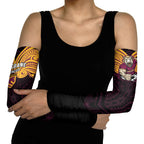 Custom Brisbane Broncos Arm Sleeves Horse Warrior Polynesia Islander Rugby Mascot