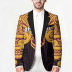 Custom Brisbane Broncos Blazer Horse Warrior Polynesia Islander Rugby Mascot