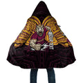 Custom Brisbane Broncos Cloak Horse Warrior Polynesia Islander Rugby Mascot