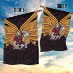 Custom Brisbane Broncos Garden Flag Horse Warrior Polynesia Islander Rugby Mascot