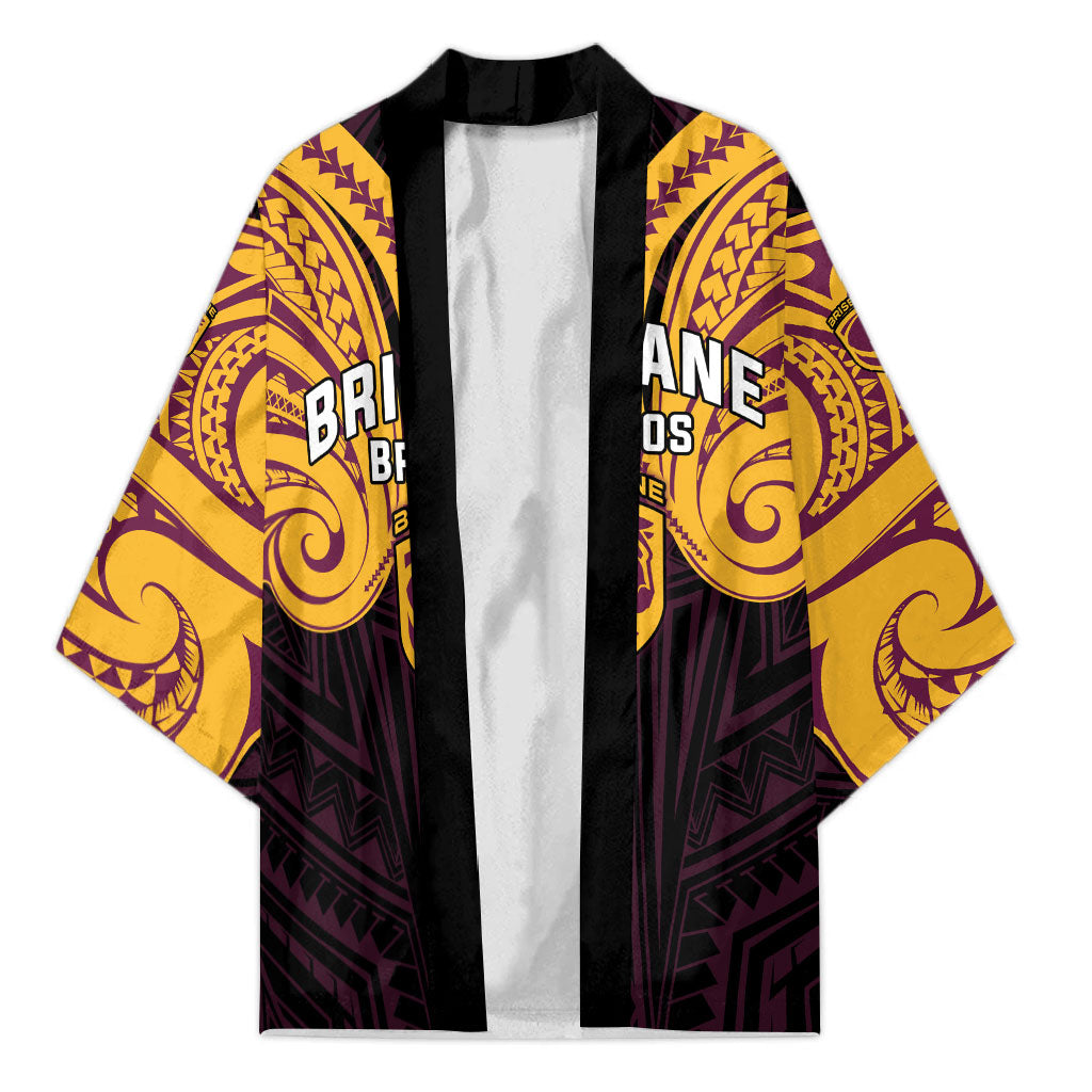 Custom Brisbane Broncos Kimono Horse Warrior Polynesia Islander Rugby Mascot