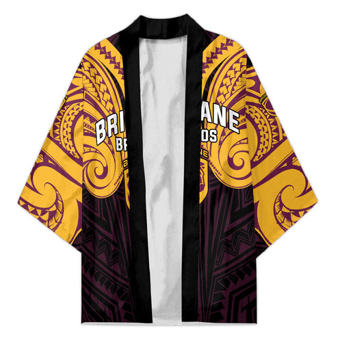 Custom Brisbane Broncos Kimono Horse Warrior Polynesia Islander Rugby Mascot
