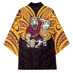Custom Brisbane Broncos Kimono Horse Warrior Polynesia Islander Rugby Mascot