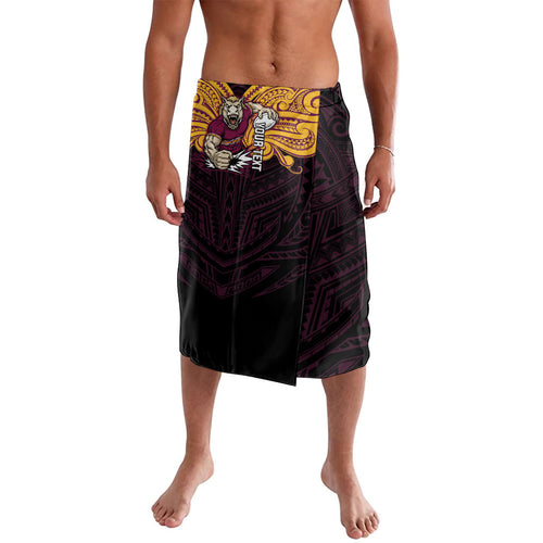 Custom Brisbane Broncos Lavalava Horse Warrior Polynesia Islander Rugby Mascot