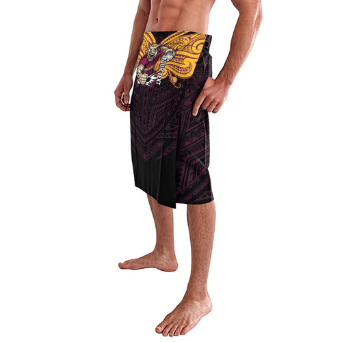 Custom Brisbane Broncos Lavalava Horse Warrior Polynesia Islander Rugby Mascot