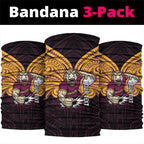 Custom Brisbane Broncos Neck Gaiter Horse Warrior Polynesia Islander Rugby Mascot