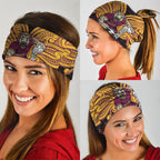 Custom Brisbane Broncos Neck Gaiter Horse Warrior Polynesia Islander Rugby Mascot