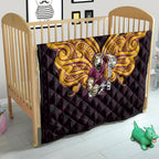 Custom Brisbane Broncos Quilt Horse Warrior Polynesia Islander Rugby Mascot