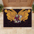 Custom Brisbane Broncos Rubber Doormat Horse Warrior Polynesia Islander Rugby Mascot