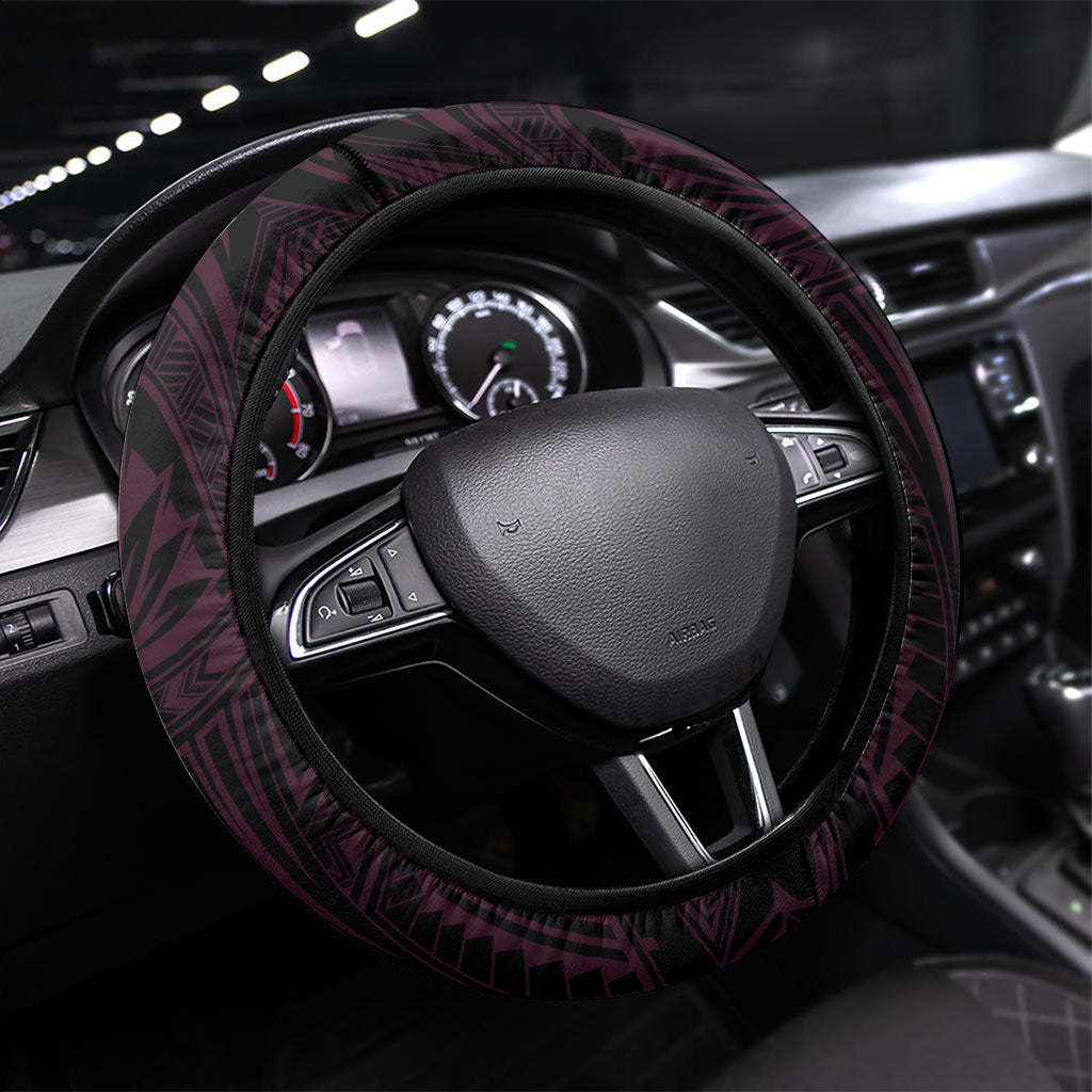 Brisbane Broncos Steering Wheel Cover Horse Warrior Polynesia Islander Rugby Mascot