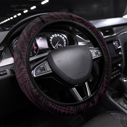 Brisbane Broncos Steering Wheel Cover Horse Warrior Polynesia Islander Rugby Mascot