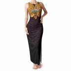 Custom Brisbane Broncos Tank Maxi Dress Horse Warrior Polynesia Islander Rugby Mascot
