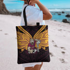 Custom Brisbane Broncos Tote Bag Horse Warrior Polynesia Islander Rugby Mascot