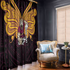 Custom Brisbane Broncos Window Curtain Horse Warrior Polynesia Islander Rugby Mascot