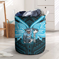 Custom Cronulla-Sutherland Sharks Laundry Basket Shark Warrior Polynesia Islander Rugby Mascot