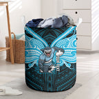 Custom Cronulla-Sutherland Sharks Laundry Basket Shark Warrior Polynesia Islander Rugby Mascot