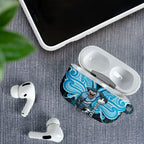 Custom Cronulla-Sutherland Sharks AirPods Case Shark Warrior Polynesia Islander Rugby Mascot