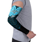 Custom Cronulla-Sutherland Sharks Arm Sleeves Shark Warrior Polynesia Islander Rugby Mascot