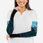 Custom Cronulla-Sutherland Sharks Arm Sleeves Shark Warrior Polynesia Islander Rugby Mascot