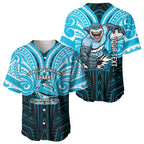 Custom Cronulla-Sutherland Sharks Baseball Jersey Shark Warrior Polynesia Islander Rugby Mascot
