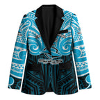 Custom Cronulla-Sutherland Sharks Blazer Shark Warrior Polynesia Islander Rugby Mascot