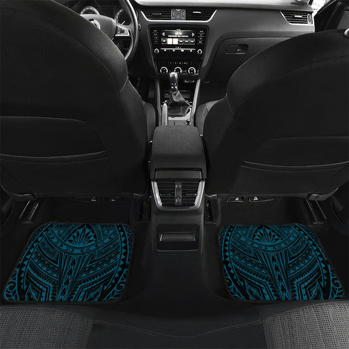 Custom Cronulla-Sutherland Sharks Car Mats Shark Warrior Polynesia Islander Rugby Mascot