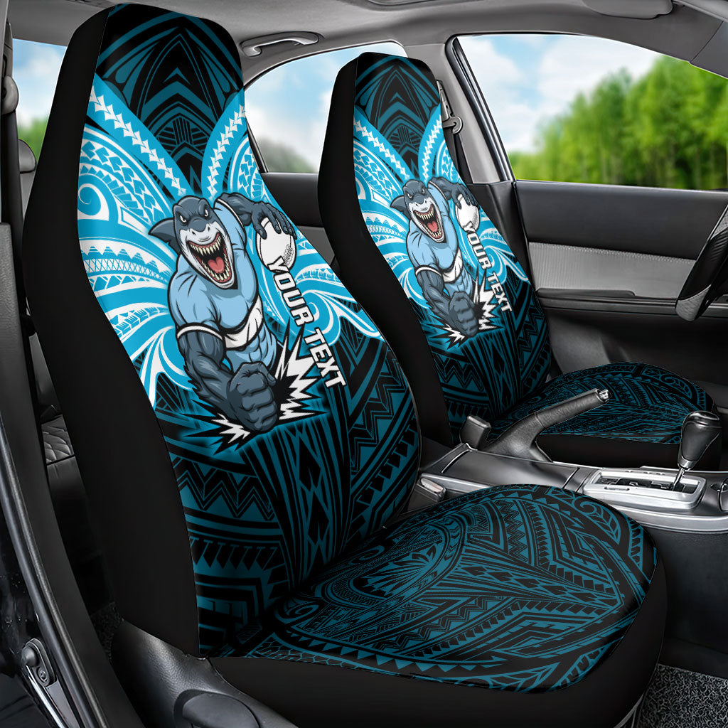 Custom Cronulla-Sutherland Sharks Car Seat Cover Shark Warrior Polynesia Islander Rugby Mascot