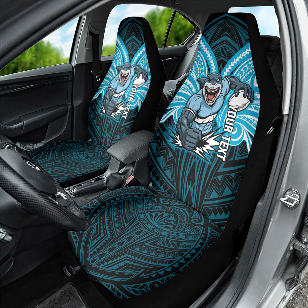 Custom Cronulla-Sutherland Sharks Car Seat Cover Shark Warrior Polynesia Islander Rugby Mascot