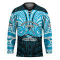 Custom Cronulla-Sutherland Sharks Hockey Jersey Shark Warrior Polynesia Islander Rugby Mascot