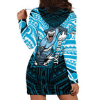 Custom Cronulla-Sutherland Sharks Hoodie Dress Shark Warrior Polynesia Islander Rugby Mascot