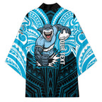 Custom Cronulla-Sutherland Sharks Kimono Shark Warrior Polynesia Islander Rugby Mascot