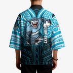 Custom Cronulla-Sutherland Sharks Kimono Shark Warrior Polynesia Islander Rugby Mascot