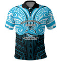 Custom Cronulla-Sutherland Sharks Polo Shirt Shark Warrior Polynesia Islander Rugby Mascot