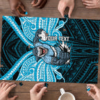 Custom Cronulla-Sutherland Sharks Puzzle Shark Warrior Polynesia Islander Rugby Mascot