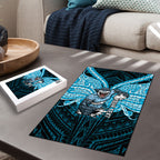 Custom Cronulla-Sutherland Sharks Puzzle Shark Warrior Polynesia Islander Rugby Mascot