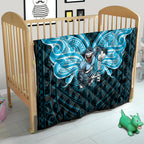 Custom Cronulla-Sutherland Sharks Quilt Shark Warrior Polynesia Islander Rugby Mascot