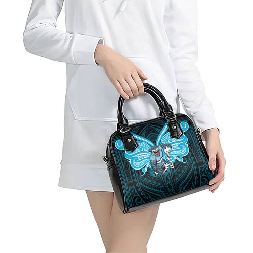 Custom Cronulla-Sutherland Sharks Shoulder Handbag Shark Warrior Polynesia Islander Rugby Mascot