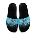 Custom Cronulla-Sutherland Sharks Slide Sandals Shark Warrior Polynesia Islander Rugby Mascot