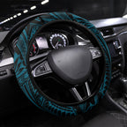 Cronulla-Sutherland Sharks Steering Wheel Cover Shark Warrior Polynesia Islander Rugby Mascot
